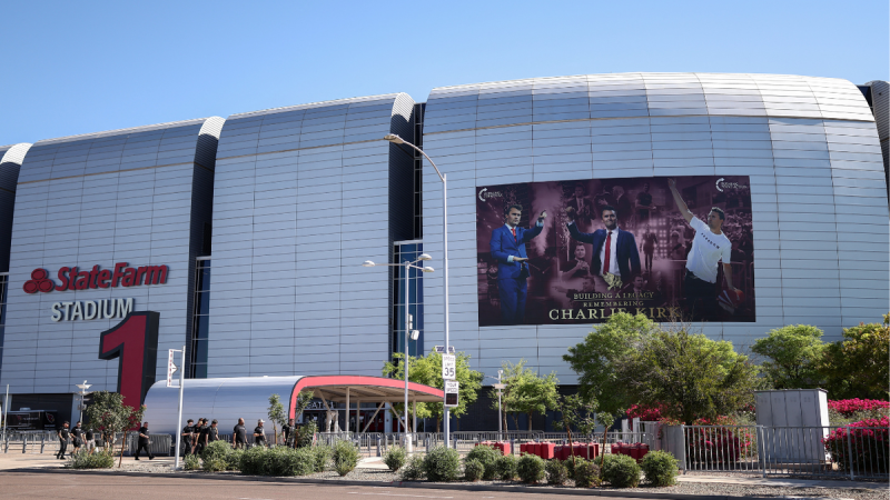 More than 100,000 heavy hearts are set to converge on Arizona’s State Farm Stadium in Glendale, Ariz., today to commemorate the life of Charlie Kirk — the fiery young activist who ignited fierce loyalty, sharp, yet civil debate, and whose shocking assassination has left a movement in mourning.
Those in attendance at Kirk’s service, which begins at 11 a.m. local time in Glendale, will hear from Republican political heavyweights including President Trump and Vice President JD Vance, close allies, and family members who will pay tribute to the 31-year-old founder of Turning Point USA. 
Kirk’s widow, Erika, will speak about his legacy and her new role at the helm of the powerful national organization he built. The service is anticipated to be both a moment of mourning and a declaration of continuity, signaling how his movement intends to carry forward without its founder.
Kirk was assassinated on Sept. 10 during an outdoor event at Utah Valley University. The gathering was the first stop on TPUSA’s planned ‘American Comeback Tour,’ and, at first, nothing seemed out of the ordinary. 
The charismatic Kirk, known for his signature debates on college campuses, sat beneath a white tent emblazoned with the slogan ‘Prove Me Wrong,’ taking open-mic questions from a crowd of thousands. Moments later, a single shot ended his life.
In the wake of his death, many Americans are learning for the first time of the unlikely rise of the young activist who vaulted from obscurity in suburban Illinois to become a defining voice for a generation of conservatives and one of the movement’s most formidable power brokers.
At 18, Kirk dropped out of community college to co-found Turning Point USA. By his mid-20s, he became the youngest speaker at the Republican National Convention in 2016 and a household name in conservative circles. By 31, he commanded a $95 million political empire, galvanized millions of followers online and established a direct line to Trump.
His death leaves behind an energetic movement that indisputably reshaped conservative youth politics.
With backing from Republican donors like Foster Friess, Kirk turned the scrappy campus operation into one of the fastest-growing conservative nonprofits in America. Today, it’s a political juggernaut — its revenue, according to tax filings, soared from just $2 million in 2015 to $85 million in 2024.
Add in revenue from its political action arm, Turning Point Action, and the haul climbs well above $95 million.
After his death, TPUSA has seen a massive surge in inquiries for new college chapters as the organization works to advance Kirk’s vision.
Andrew Kolvet, executive producer of ‘The Charlie Kirk Show,’ said the organization has received more than 54,000 requests to establish new campus chapters in the week since the assassination — a surge that would add to its existing network of 900 nationwide.
He also told Fox News Digital that he has ‘personally received hundreds of offers to work’ for TPUSA. 
Kirk’s widow, recently tapped to head the organization, vowed to carry on her husband’s mission in her first public comments since his death.
‘To everyone listening tonight across America, the movement my husband built will not die,’ Kirk said on Sept. 12. ‘I refuse to let that happen. No one will ever forget my husband’s name. And I will make sure of it. It will become stronger. Bolder. Louder and greater than ever,’ she added.
Kirk said that TPUSA’s annual ‘AmericaFest’ conference in Phoenix this December will continue as scheduled.
This post appeared first on FOX NEWS Memorial service for assassinated Turning Point USA founder Charlie Kirk draws Trump, major GOP figures