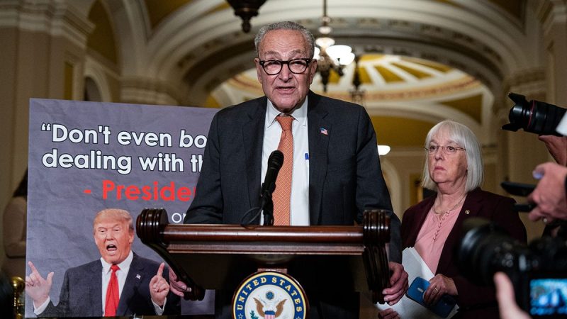 Senate Democrats again blocked Republicans’ short-term funding extension Tuesday afternoon, further increasing the odds of a partial government shutdown and thousands of federal workers going without paychecks.
Democratic lawmakers in the upper chamber, led by Senate Minority Leader Chuck Schumer, D-N.Y., banded together to vote against the GOP’s continuing resolution (CR), a move that marked the second time Democrats impeded the legislation’s progress this month.
Congress has until midnight Wednesday to pass a CR or else the government will shut down. However, the possibility of that happening became increasingly unlikely throughout the day as Republicans and Democrats huddled behind closed doors in separate meetings hours before the vote. 
The bill, which was passed by the House GOP earlier this month, failed on a largely party-line vote, 55-45. Sen. Rand Paul, R-Ky., was the lone Republican to vote against the bill, while Sens. John Fetterman, D-Pa., Catherine Cortez Masto, D-Nev., and Angus King, I-Maine, crossed the aisle to vote for the funding extension.
Democrats also tried to advance their own counter-proposal, but that bill was similarly blocked by Senate Republicans.
There is still time to avert a partial shutdown, but the window is closing fast. If Schumer and Thune are unable to find a path forward, it would mark the third shutdown under President Donald Trump.
When asked if he believed a shutdown was inevitable, Trump said, ‘Nothing is inevitable.’ 
‘But I would say it’s probably likely, because they want to give healthcare to illegal immigrants, which will destroy healthcare for everybody else in our country,’ he told reporters in the Oval Office. ‘And I didn’t see them bend even a little bit when I said we can’t do that.’ 
Shortly after the vote, however, the Office of Management and Budget released a memo that the appropriations for Fiscal Year 2025 would run out at 11:59 p.m. on Tuesday, making a shutdown official. 
‘It is unclear how long Democrats will maintain their untenable posture, making the duration of the shutdown difficult to predict,’ the memo read. 
Republicans want to pass a ‘clean’ short-term extension until Nov. 21 that would give appropriators time to finish spending bills, while Democrats want to extend expiring Obamacare premium subsidies, among multiple other demands.
But the chances of a deal materializing, particularly one that meets Democrats’ demands, are slim. Both Senate leaders traded barbs throughout the day, first on the Senate floor and then in back-to-back press conferences. 
Thune panned Democrats’ push for an extension to the expiring tax credits, which aren’t set to sunset until the end of this year, as well as their other demands to repeal the healthcare portion of Trump’s ‘big, beautiful bill’ and clawback canceled funding for NPR and PBS. 
Republicans argue that reversing the cuts from Trump’s megabill and undoing the public broadcasting rescission would amount to $1.5 trillion in spending tacked onto their short-term funding extension. 
‘These are things that they’re demanding as part of their so-called negotiation,’ Thune said. ‘Ladies and gentlemen, there isn’t anything here to negotiate.’
Schumer, however, countered that the decision to shut the government down was ‘in their court’ and charged that Democrats were working to solve the GOP’s ‘healthcare crisis.’
Still, despite scoring a meeting in the Oval Office with Trump and congressional Republican leaders, in addition to public guarantees from Thune and Republicans that Obamacare tax credits could be discussed after a shutdown was averted, Schumer demanded that Democrats be cut in on negotiations to craft a bipartisan bill. 
Earlier in the day, the top Senate Democrat commandeered a floor chart from Thune that showed how many times Democrats supported CRs under former President Joe Biden. He said that each time, Republicans were involved in the process. 
‘As leader, I sat down with the Republicans every one of those years and created a bipartisan bill. Their bill is partisan. They call it clean. We call it partisan. It has no Democratic input,’ Schumer said. ‘Thune never talked to me.’ 
This post appeared first on FOX NEWS Government shutdown risk grows after Dems block Trump-backed extension for a 2nd time